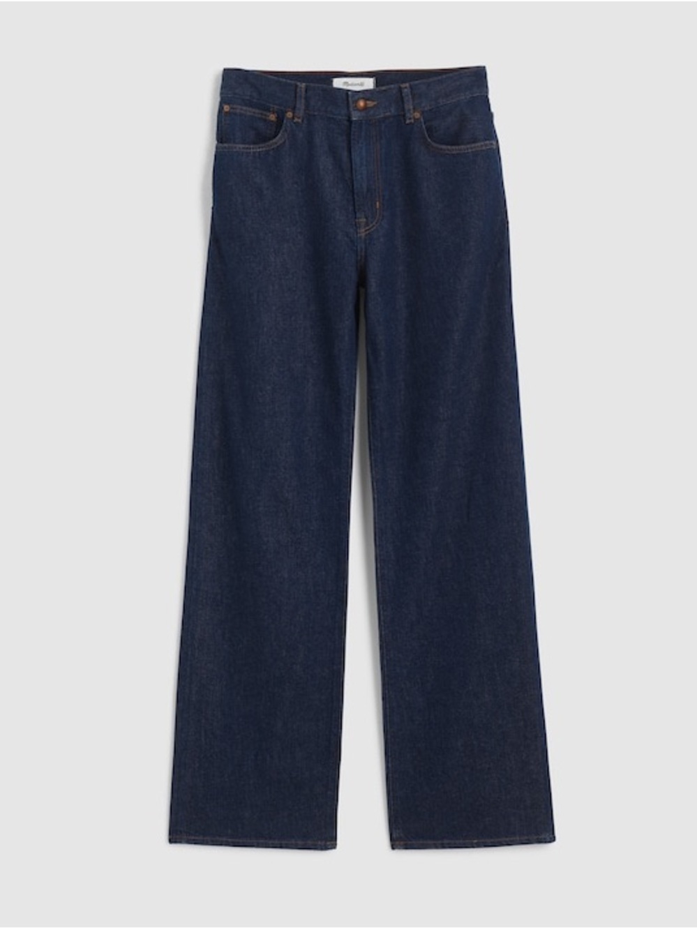 Madewell Women's Wide-Leg Jeans in Dark Blue Denim